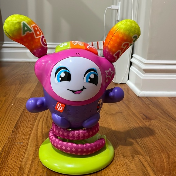 Fisher-Price Baby & Toddler Learning Toy DJ Bouncin’ Star with Music Light - Picture 1 of 3